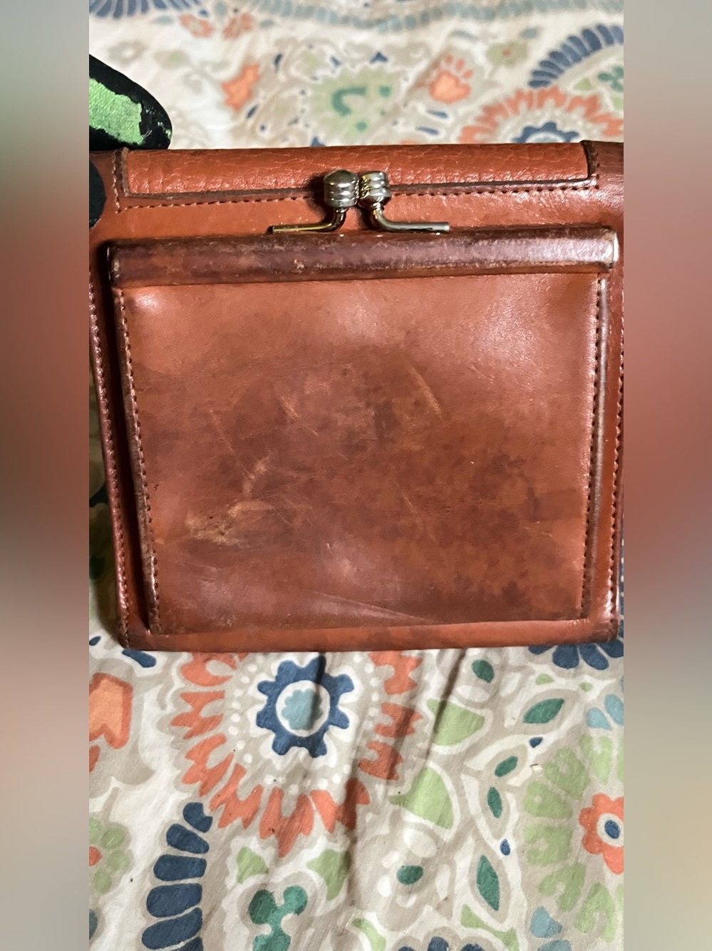 Dooney & Bourke vintage pebble grain brown/ tan all leather wallet - Picture 7 of 8